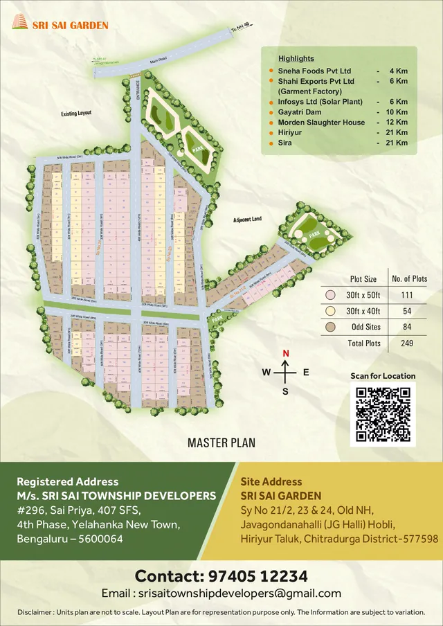The Sri Sai Garden master plan